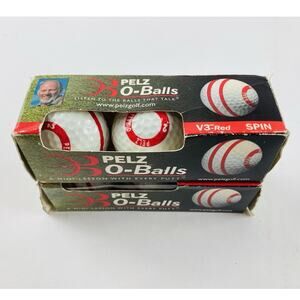 Dave Pelz O-Balls Set of 2-3 Packs Golf Putting Alignment Aid Trainer V3-Red Spi